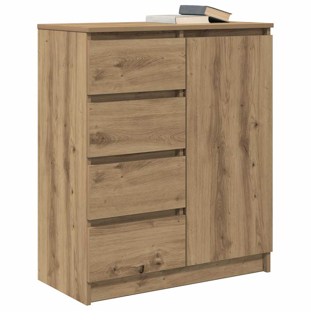 Sideboard with Drawers Artisan Oak 71x35x84 cm Engineered Wood